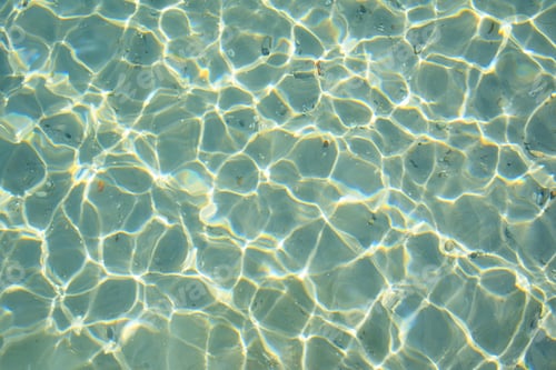 Preview: Sea water background with caustic sun light.