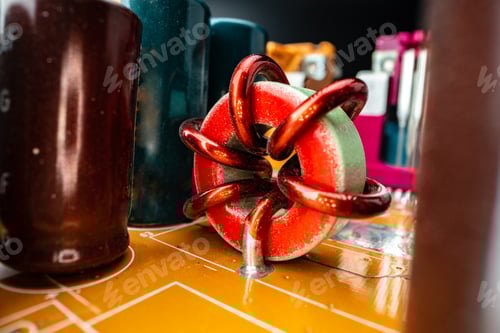 Preview: Macro photo of electronic components of a circuit board