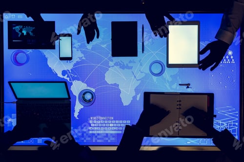 Preview: World connection meeting at cyber space table