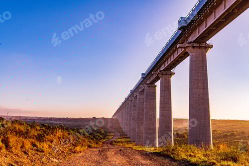 Preview: Kenya Sunrise Sunset Landscape Savannah Grassland Kenya Railways Line SGR