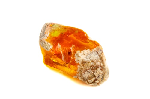 Preview: Macro Opal mineral stone in rock on white background