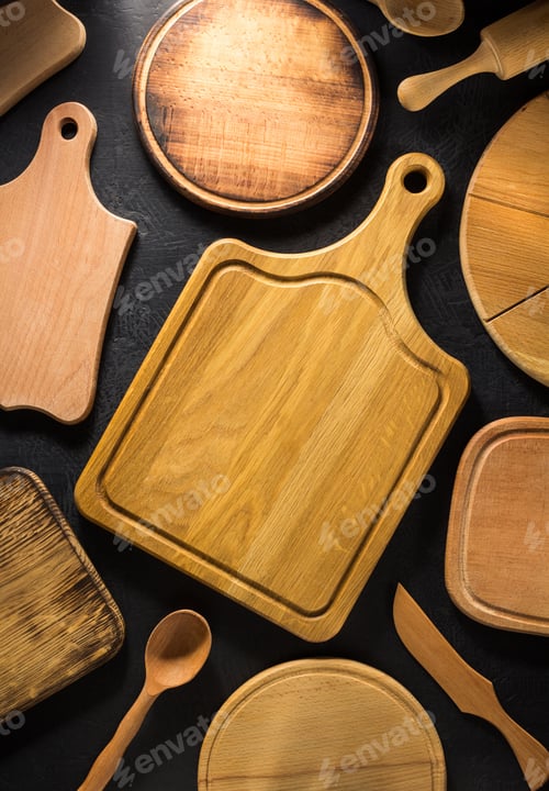 Preview: pizza cutting board at black