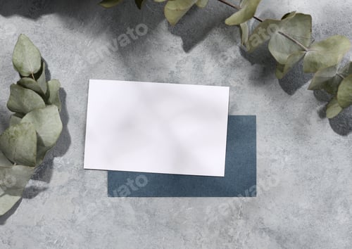 Preview: Mockup of two business card