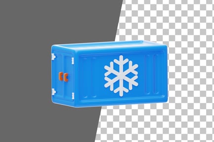 Preview: Reefer Container 3D Icon