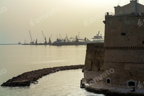 Preview: Taranto, Apulia, Italy: castle and harbor
