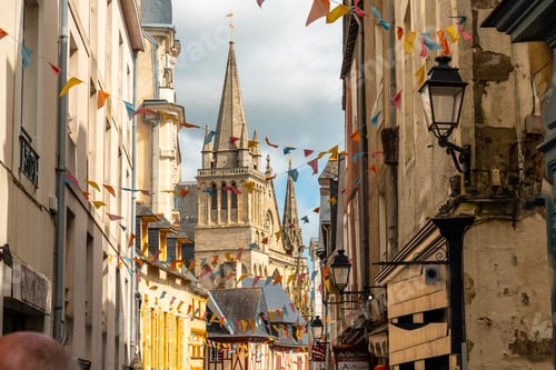 Preview: Vannes medieval coastal town, old town and St. Peter's Cathedral Basilica