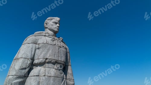 Preview: Bulgaria, Plovdiv Alyosha monument, concrete statue of a Soviet soldier