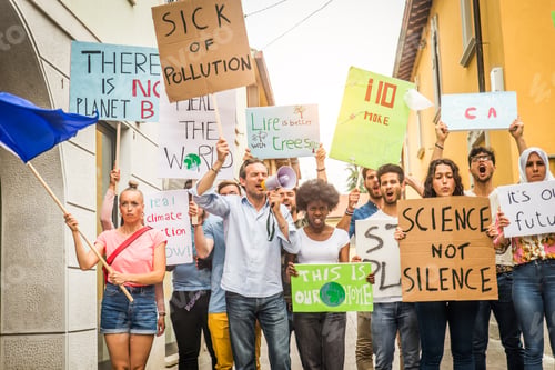 Preview: Activists demonstrating against global warming