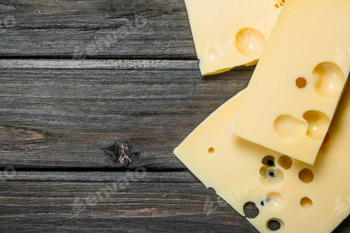 Preview: Fresh pieces of cheese.