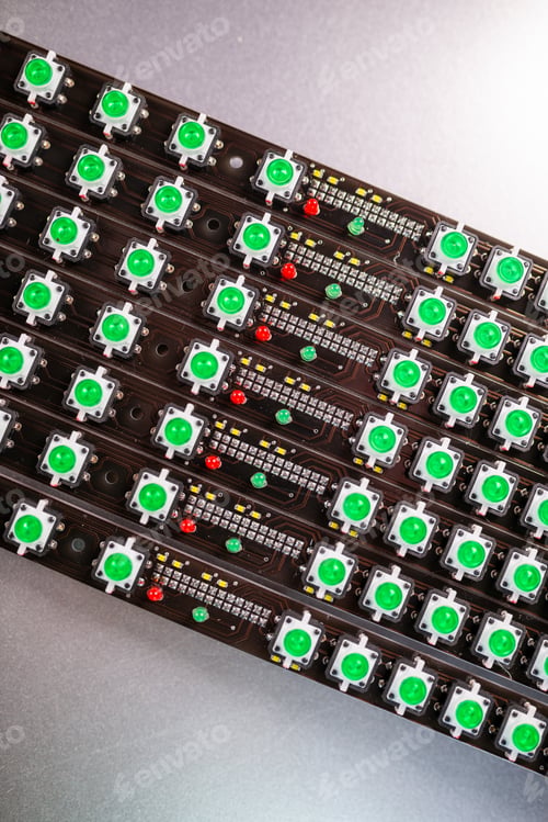 Preview: Panel of LED light indicators is in the production