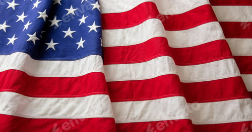Preview: USA flag wave background, American National Holiday, Memorial and Independence day, July 4th