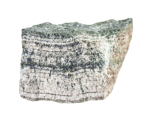 Preview: piece of raw Skarn rock isolated