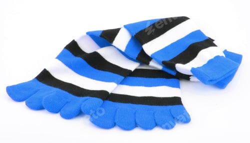 Preview: Multicolor child's striped socks isolated