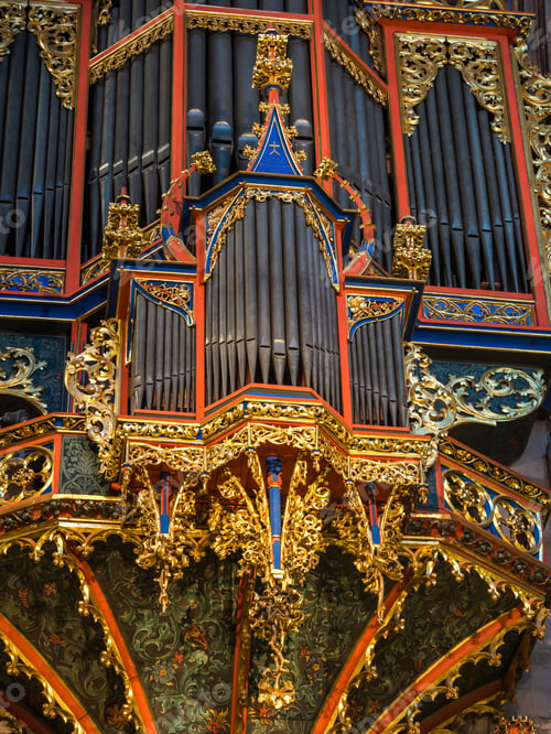 Preview: Organ of in Notre Dame de Strasbourg in Alsace