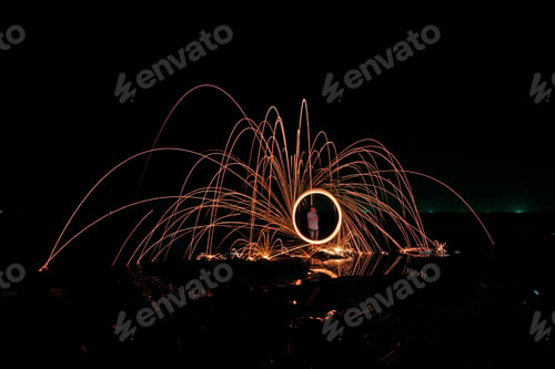 Preview: swing fire line on rock