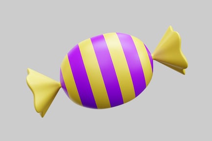 Preview: Halloween Sweet Striped Candy