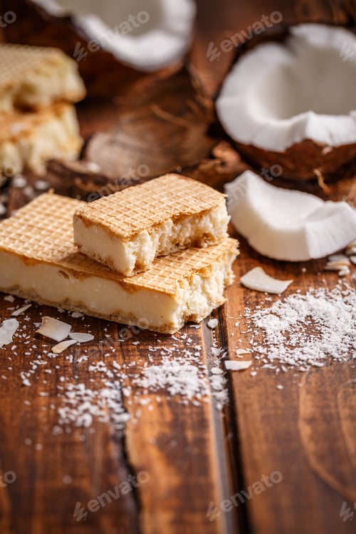 Preview: White chocolate homemade wafers