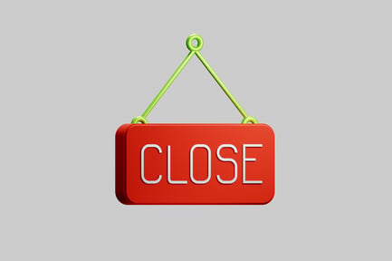 Preview: Retail closed sign