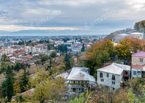 Preview: Kutaisi and architecture in daytime, panorama