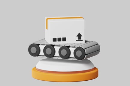 Preview: Cartoon tank transporter vehicle
