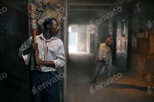 Preview: Man with baseball bat prepares to kill zombie