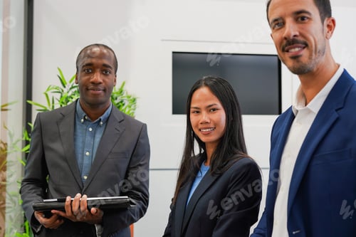 Preview: Multiracial business people meeting