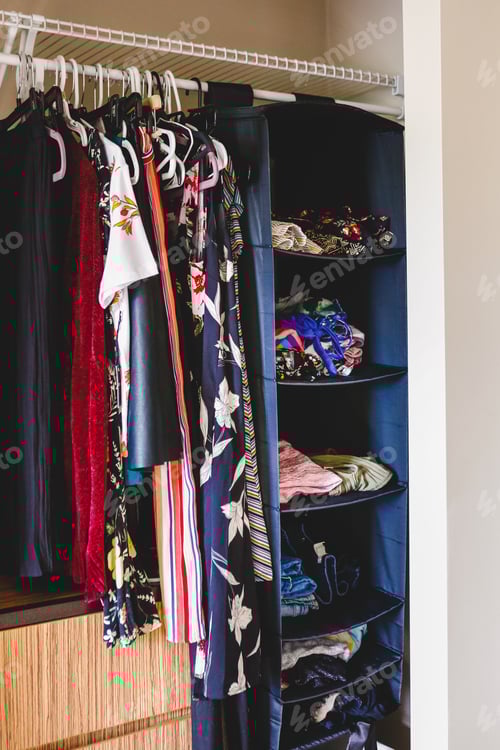 Preview: Hanging Clothes in Organized Home Closet