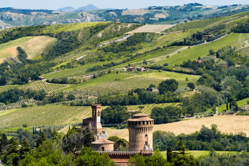 Preview: Rural landscape on the hills near Riolo Terme and Brisighella