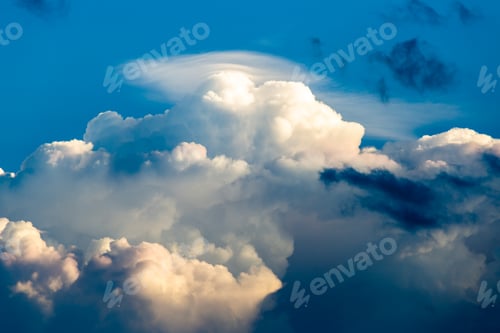 Preview: colorful dramatic sky with cloud at sunset.
