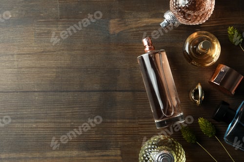 Preview: Concept of fragrant perfume, space for text