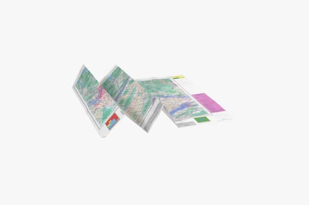 Preview: Detailed Folded Topographic Map