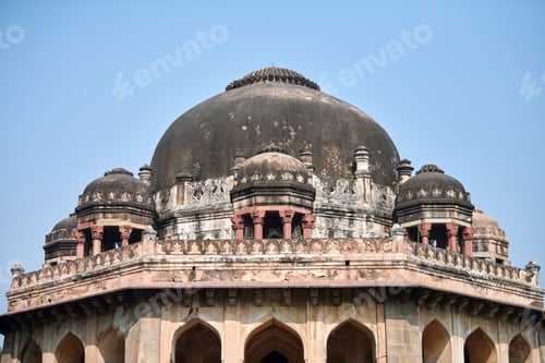 Preview: Muhammad Shah tomb in New Delhi Lodhi Garden, ancient indian building mausoleum of Muhammad Shah