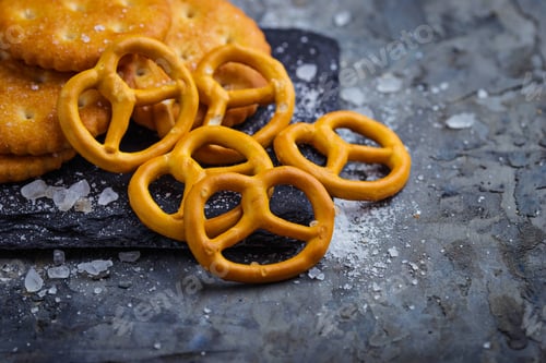 Preview: Salted snacks pretzel and cracker
