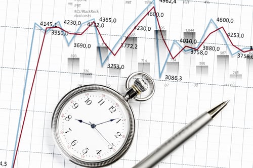 Preview: Pocket Watch And Business Concepts On Digital Background