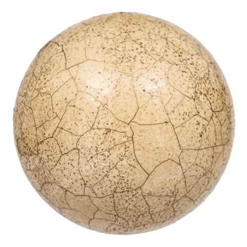 Preview: Ball with the effect of craquelure, the effect of cracked surface, isolated on white background