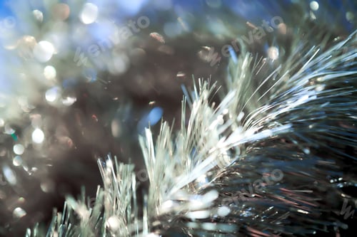 Preview: Shining Christmas abstract background with bokeh.