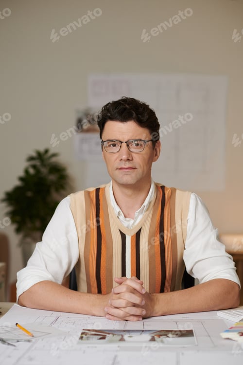 Preview: Portrait of Serious Confident Architect