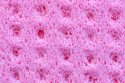 Preview: Red sponge detail texture, sponge texture background