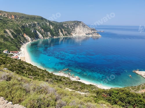 Preview: Mesmerizing view of a beautiful seascape in Kefalonia, Greece