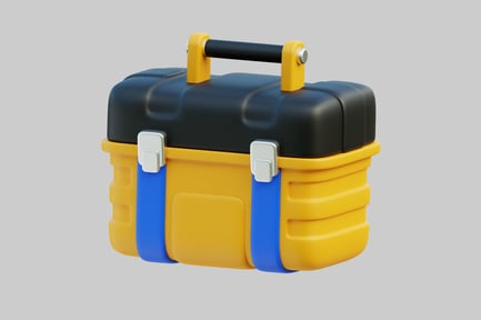 Preview: Yellow and black toolbox