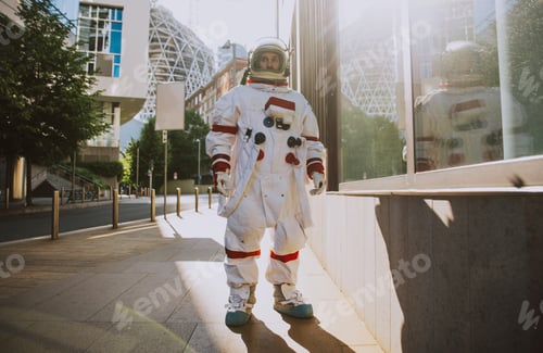 Preview: spaceman in a futuristic station