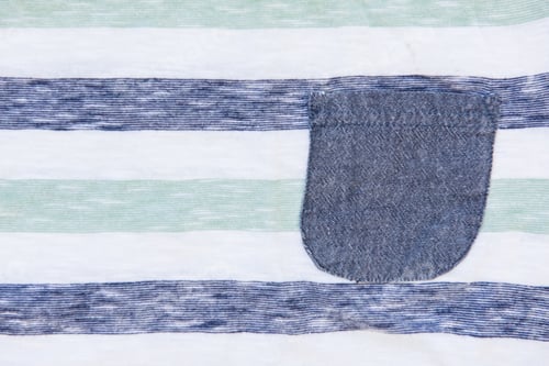 Preview: Close up of white and blue striped textile background