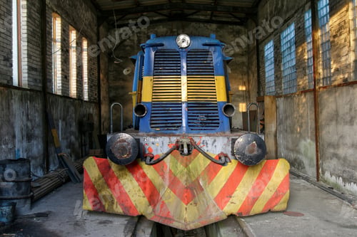 Preview: Old abandoned diesel locomotive