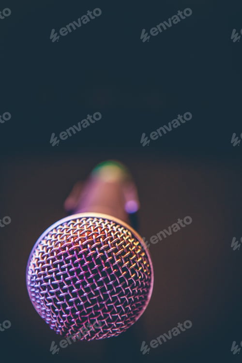 Preview: Closeup of a microphone
