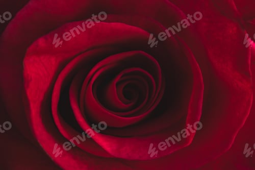 Preview: Dark red rose close-up