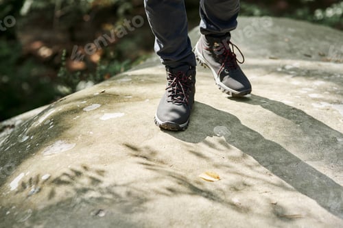 Preview: Close up of hiker's legs