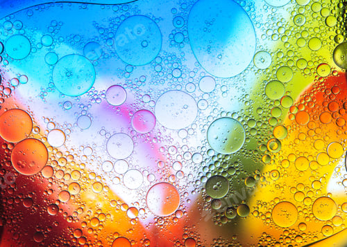 Preview: Transparent surface on colorful background