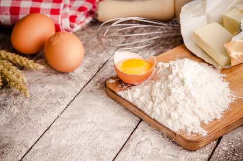 Preview: Baking cookies, ingredients for cakes