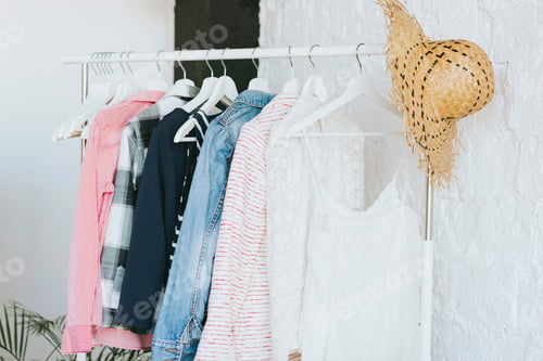 Preview: swap party for try on clothes, bags, shoes and accessories, friends change clothes, second hand and