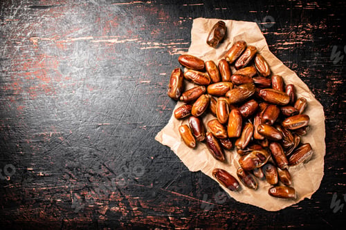 Preview: A pile of dates on paper on the table.